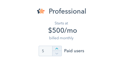 Hubspot Professional Cost