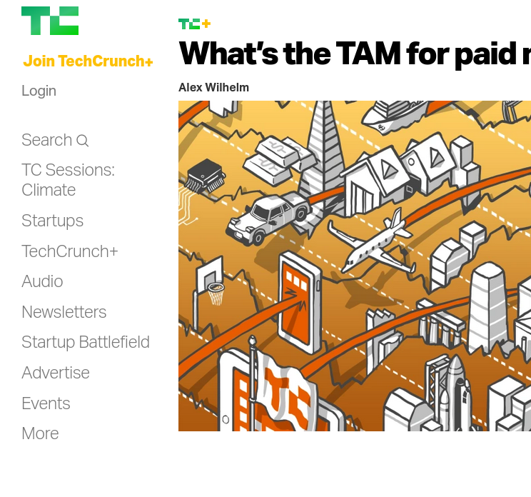 Techcrunch Wordpress Site