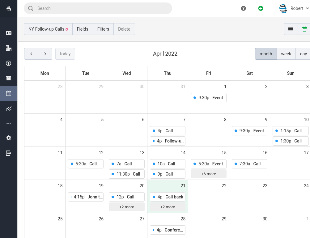 CRM Activity Management - Calls, Tasks, Events | Snapforce