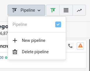 Pipeline Dropdown